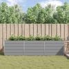 vidaXL Planter Light Grey 195 x 100 x 45 cm Galvanised Steel