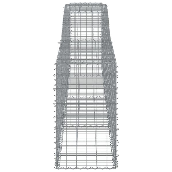 vidaXL Gabion Basket Silver Galvanized iron Large Decorative Inlays