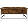vidaXL Coffee Table Smoked Oak Engineered wood, metal Medium