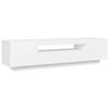 vidaXL TV Cabinet White Engineered wood 63 in x 13.8 in x 15.7 in