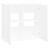 vidaXL Aquarium Stand White Engineered wood Medium Aquarium Stand