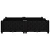 vidaXL Raised Bed Black Polypropylene Medium Durable Planter Box