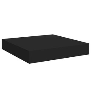 vidaXL Wall Shelf Black Honeycomb MDF, Metal Small Wall mounting