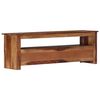 vidaXL TV Cabinet Natural Solid Acacia Wood, Engineered Wood 46.5 in
