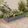 vidaXL Garden Raised Bed Planter Rectangular Rustic Wooden Planters