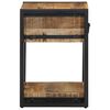 vidaXL Bedside Cabinet Mango Wood Solid mango wood, iron Small