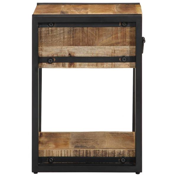vidaXL Bedside Cabinet Mango Wood Solid mango wood, iron Small