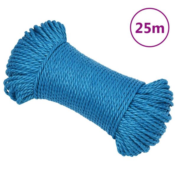 vidaXL Work Rope Blue 0.24 " 82.0 ' Polypropylene