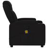 vidaXL Massage Recliner Chair Black Fabric (100% polyester), metal, plywood