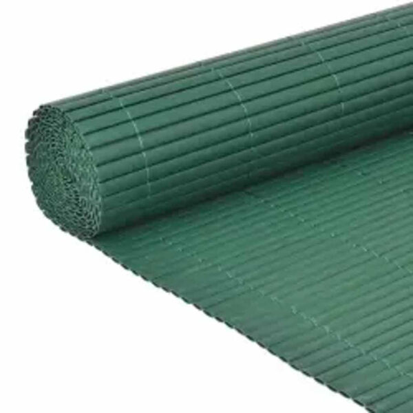vidaXL Double-Sided Patio Fence 35.4x157.5" Green