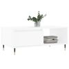 vidaXL Coffee Table White Engineered wood Medium Rectangular Modern