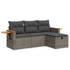 vidaXL Garden Sofa Set Grey, Dark Grey