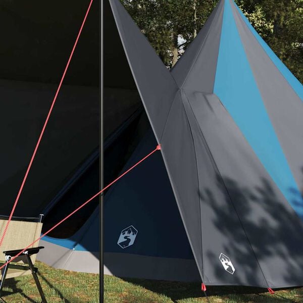 vidaXL Family Tipi Tent Folding Blue and Grey 510 x 690 x 330 cm