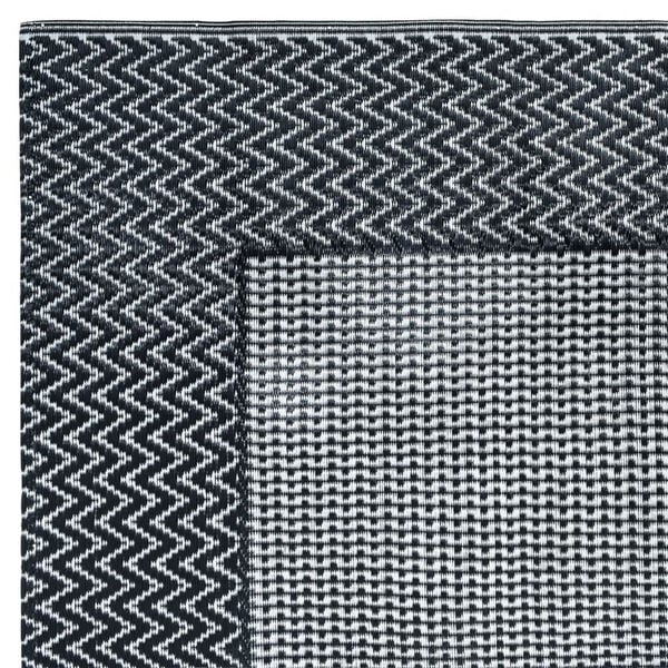 vidaXL Outdoor Carpet Grey Polypropylene (PP) 63 x 90.6 in Pattern
