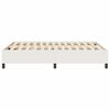 vidaXL Platform Bed Frame Cream 55.12 x 74.80 in Fabric