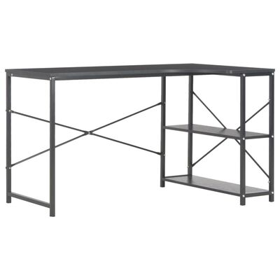 vidaXL Computer Desk Black 47.2"x28.3"x27.6"