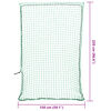 vidaXL Trailer Net with Elastic Rope Green 7.2x4.9' PP