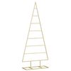 vidaXL Metal Christmas Tree Black Powder-coated steel 49.2 in