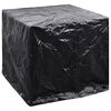 vidaXL IBC Container Cover Black Polyethylene 45.7 x 39.4 x 47.2 in