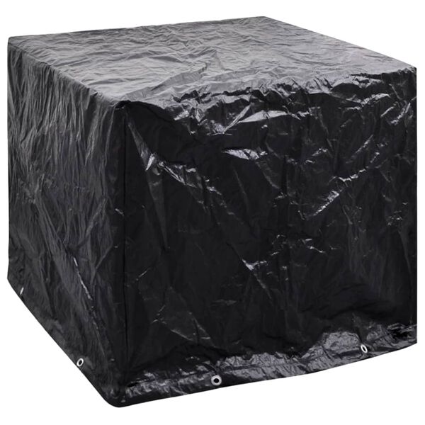 vidaXL IBC Container Cover Black Polyethylene 45.7 x 39.4 x 47.2 in