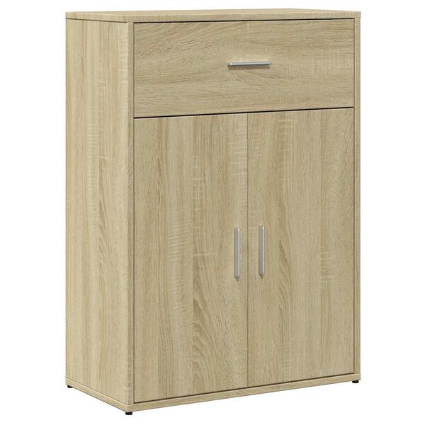 vidaXL Sideboard Sonoma Oak 23.6"x11.8"x33.1" Engineered Wood