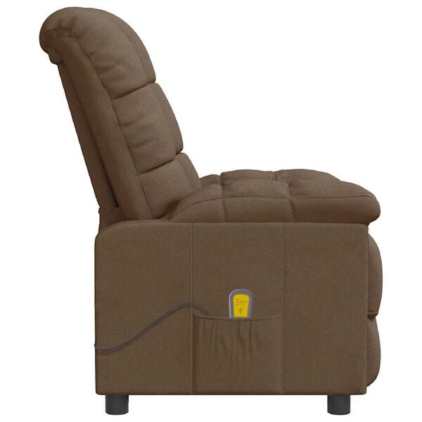 vidaXL Massage Recliner Brown