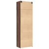 vidaXL Storage Cabinet Brown oak Engineered wood Tall Modern