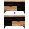 vidaXL TV Units with Drawer Solid Acacia Wood Engineered wood