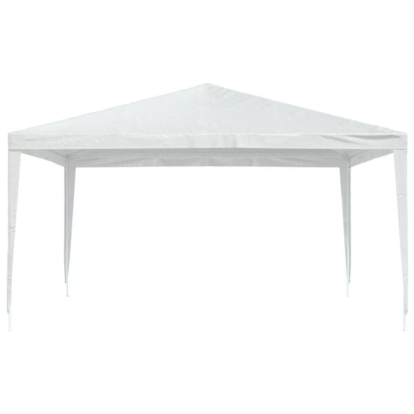 vidaXL Party Tent White Polyethylene 13x13 feet Water-resistant
