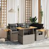 vidaXL Garden Sofa Set Grey, Dark Grey