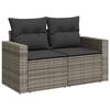 vidaXL Garden Sofa Set Grey PE Rattan Modular Size Modular
