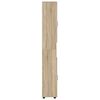 vidaXL Bathroom Cabinet Set TULUM Sonoma Oak 14.57 x 12.40 x 79.92 in