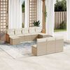 vidaXL Garden Sofa Set Beige