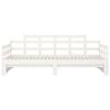 vidaXL Day Bed White Solid pine wood 2x Pull-Out Day Bed Rectangular