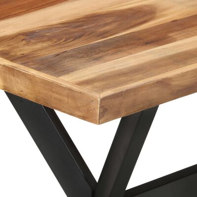 vidaXL Dining Table 47.2"x23.6"x29.5" Solid Wood with Honey Finish
