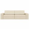 vidaXL Sofa Bed Cream 96.46 x 30.71 x 30.31 in Fabric