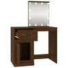 vidaXL Dressing Table Brown Oak Engineered Wood