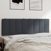 vidaXL Headboard Cushion Dark Grey Velvet (100% polyester), Foam 63 in