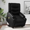 vidaXL Electric Stand Up Massage Recliner Chair Black