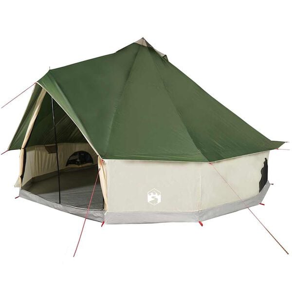vidaXL Family Tent Tipi 6-Person Green Waterproof