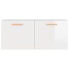 vidaXL Wall Cabinet Glossy white Engineered wood