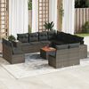 vidaXL Garden Sofa Set Grey