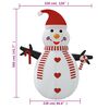 vidaXL Inflatable Snowman Multicolor