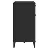 vidaXL Storage Cabinet Black Engineered wood Large Storage Cabinet