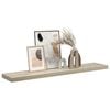 vidaXL Wall Shelf Oak Honeycomb MDF, metal 47.2 x 9.3 x 1.5 in