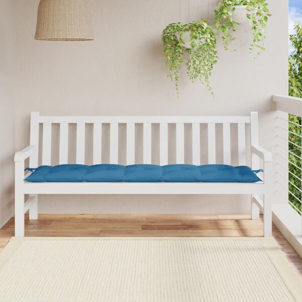 vidaXL Garden Bench Cushion Melange blue 100% polyester