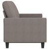 vidaXL 3-seater Sofa Taupe Fabric (100% polyester), Metal, Textilene