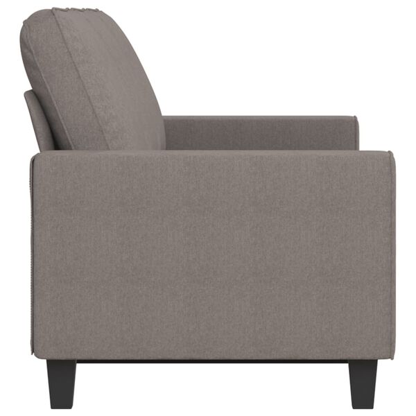 vidaXL 3-seater Sofa Taupe Fabric (100% polyester), Metal, Textilene