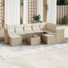 vidaXL Garden Sofa Set Beige