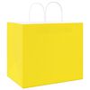 vidaXL Paper Bags 50 pcs with Handles Yellow 32x22x28 cm